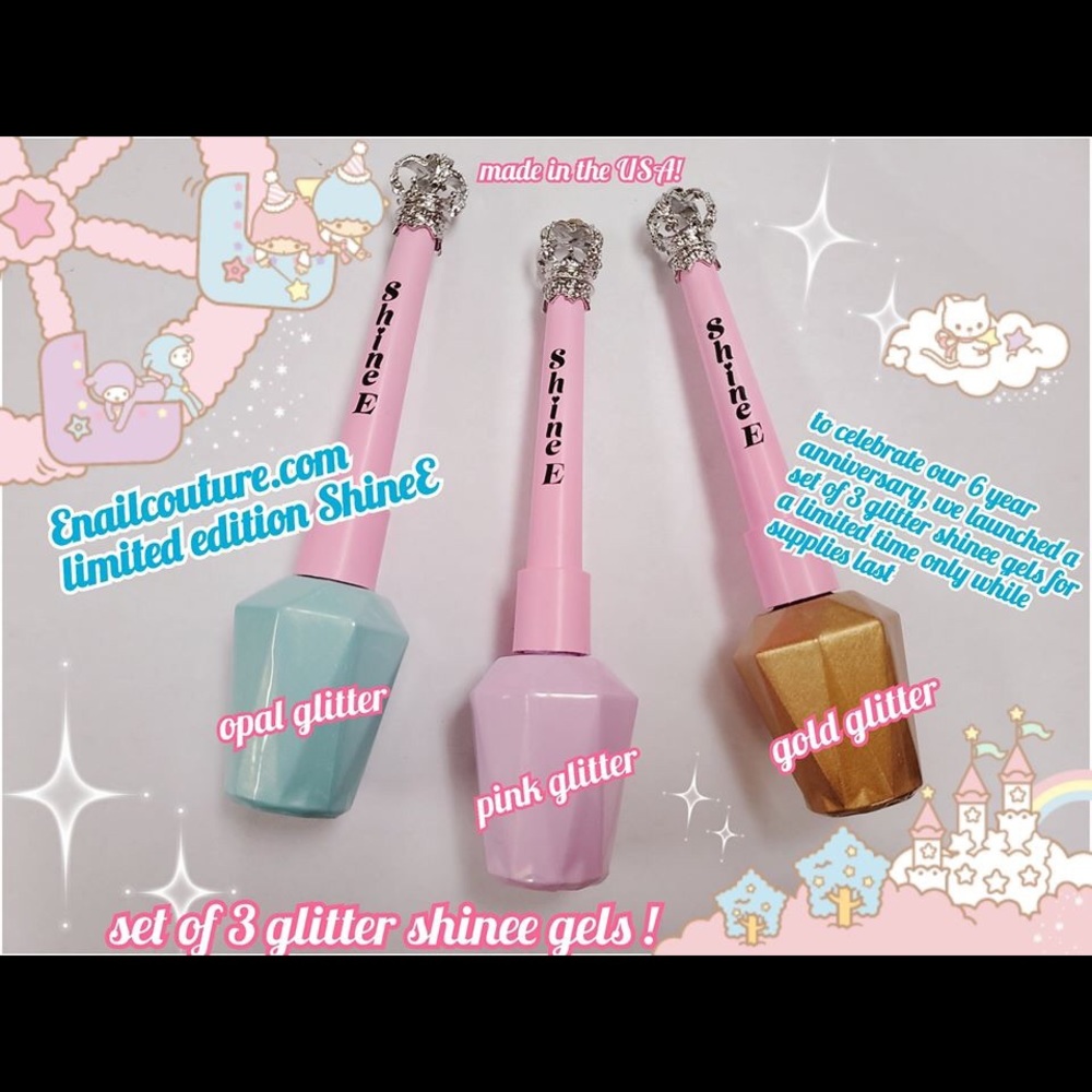 ShineE glitter top coat